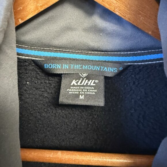 Kuhl Fleece Jacket Mens Medium Black Full Zip Pockets Outdoor - Picture 4 of 8